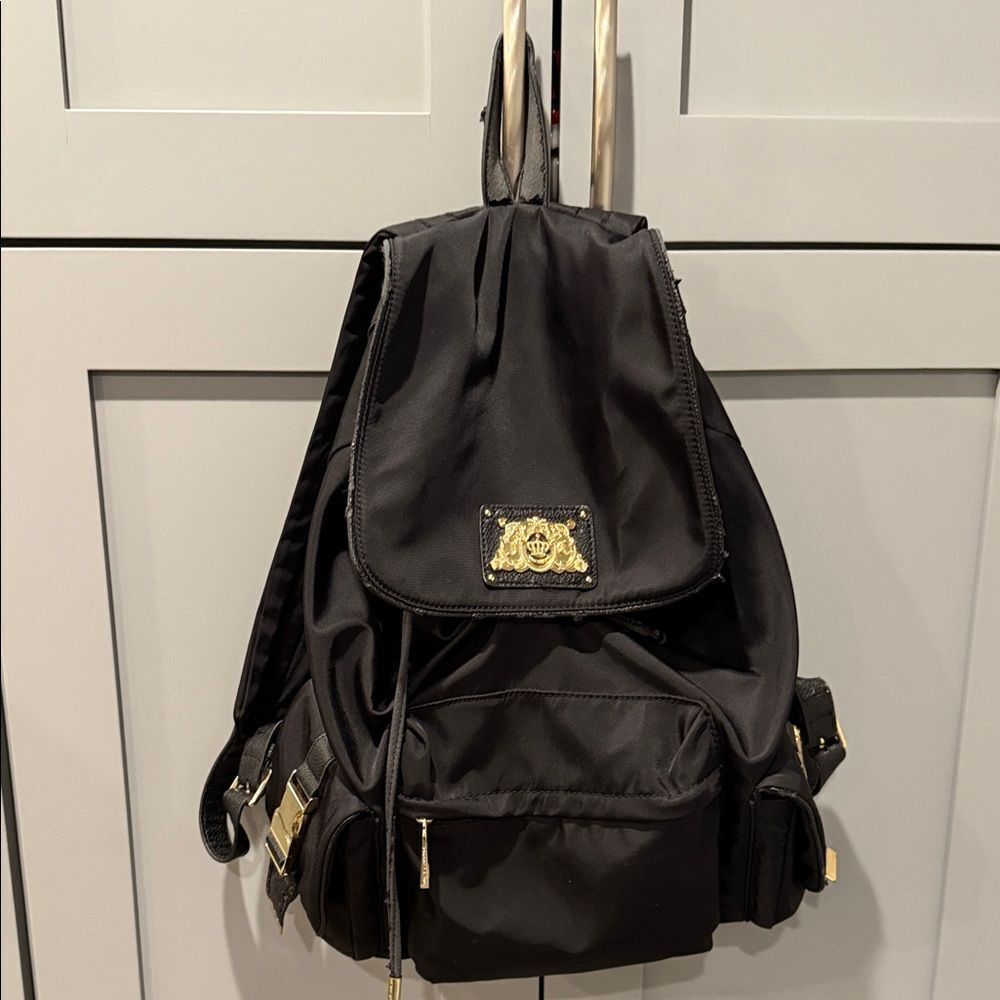 🎉Last Deal🎉Black Backpack with Gold Accents